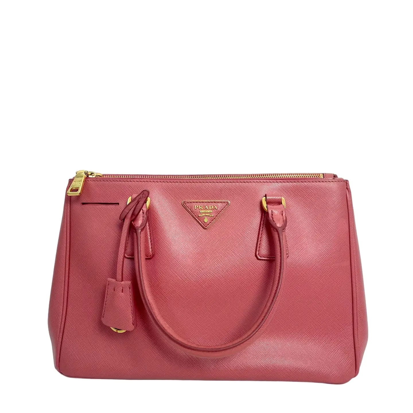 Pre-owned leather crossbody bag Prada Galleria Saffiano Tote Bag Peonia Pink