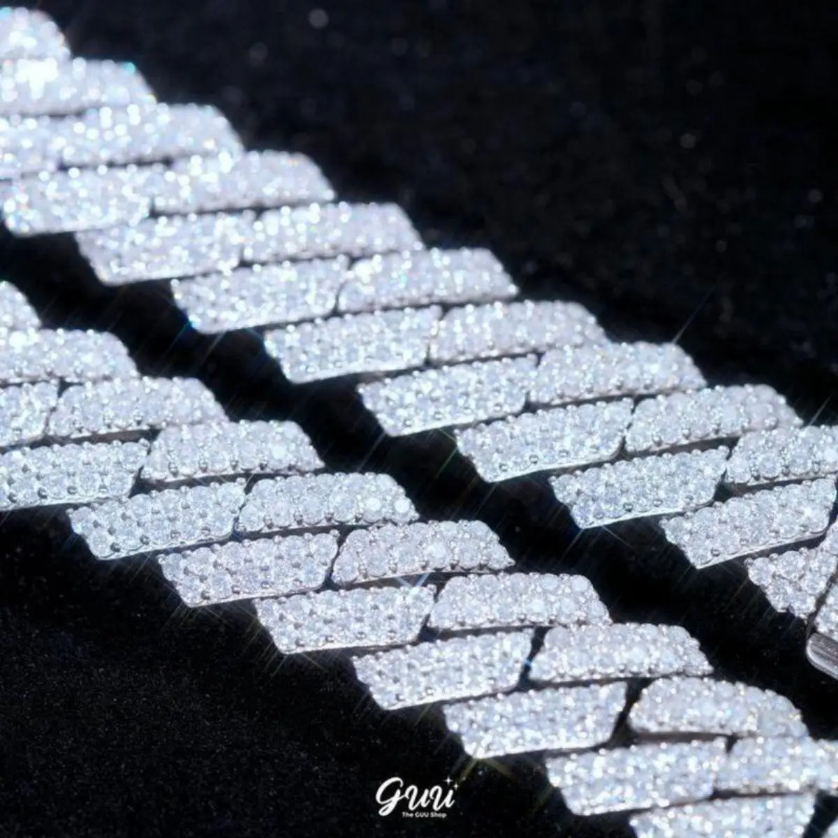 10MM Prong Cuban Link Chain Sterling Silver Pass Test Lab Diamond Necklace Valentine's Day Gift For Him