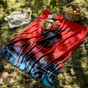 1 piece Shadow Blade: Warrior in the Shadows themed flannel blanket - Modern design flannel blanket, suitable for sofas and beds, all-season use, super soft and warm, digital printing, 100% polyester material, machine washable, suitable for home