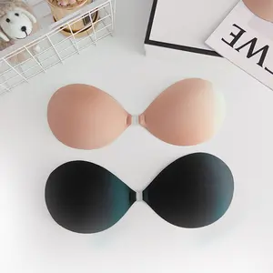Adhesive Bra Push Up for Women 2 Pair, Sticky Invisible Lifting Bra, Backless Strapless Bras for Dress with Pasties