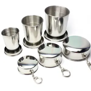 3pc Collapsible & Retractable Portable TravelCup Compact Folding Tea & Water for,Camping, Toothbrushing, Outdoor Portable TeaSet for s &On-the-Go