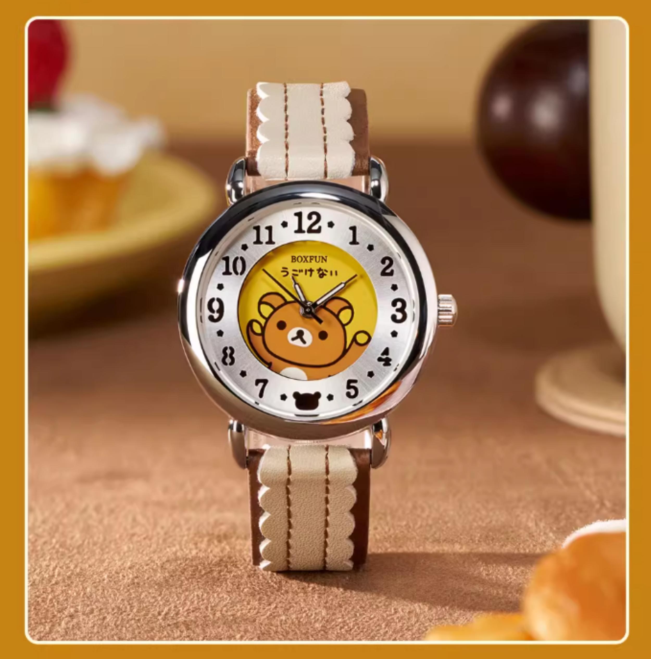 MINISO Rilakkuma Gulu Gulu Moment Series Watch Blind Box,8 Regular + 3 Hidden,Cute Character Analog Quartz Watch, Adjustable Band,Collectible Surprise Unboxing for Fans,Trendy Fashion Gift for Friends Holiday Present Mother's Day Gift Children's Day Gift MINISO Rilakkuma Gulu Gulu Moment Series Watch Blind Box,8 Regular + 3 Hidden,Cute Character Analog Quartz Watch, Adjustable Band,Collectible Surprise Unboxing for Fans,Trendy Fashion Gift for Friends Holiday Present Mother's Day Gift Children's Day Gift