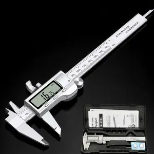 High Precision Digital Caliper, 0-150mm Industrial Grade Stainless Steel Rust Proof Measuring Tool, Portable Precision Measuring Tool