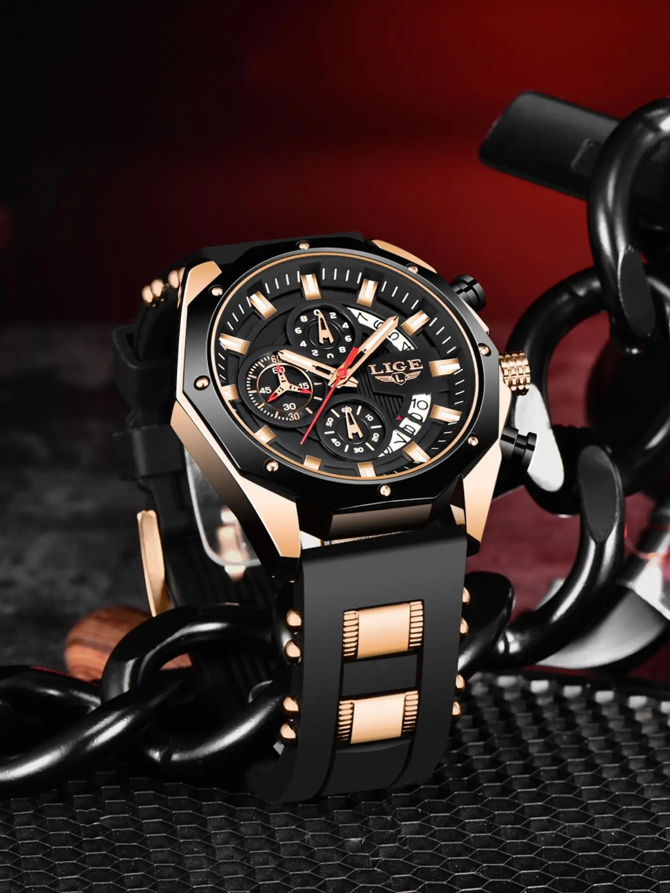 Men's Classic Business Fashion Waterproof Round Dial Analog Quartz Movement Watch, Fashion Watch for Party, Daily Clothing Decor, Trendy All-match & Exquisite Watch for Birthday Gift with Box, Modern Fashionable Wristwatch, Business Fashion Watches