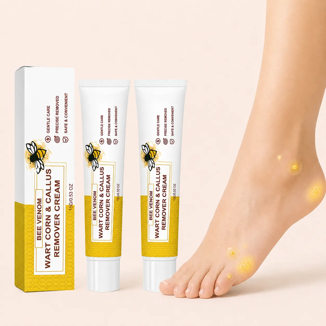 Foot and Hand Corn & Callus Relief Cream, Buy 1 Get 1 Free, Daily Smoothing Formula for Hand & Foot Care
