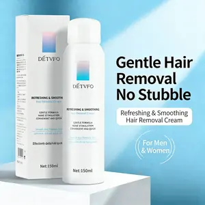 Sensitive Skin Bikini Hair Removal Cream, Gentle & Effective Depilatory Formula with Aloe Vera & Hyaluronic Acid, Smooth Finish, Light Citrus Fragrance for Men & Women