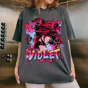 Vi Arcane Shirt Vintage Streetwear League of Legends, Anime Apparel Sweatshirt