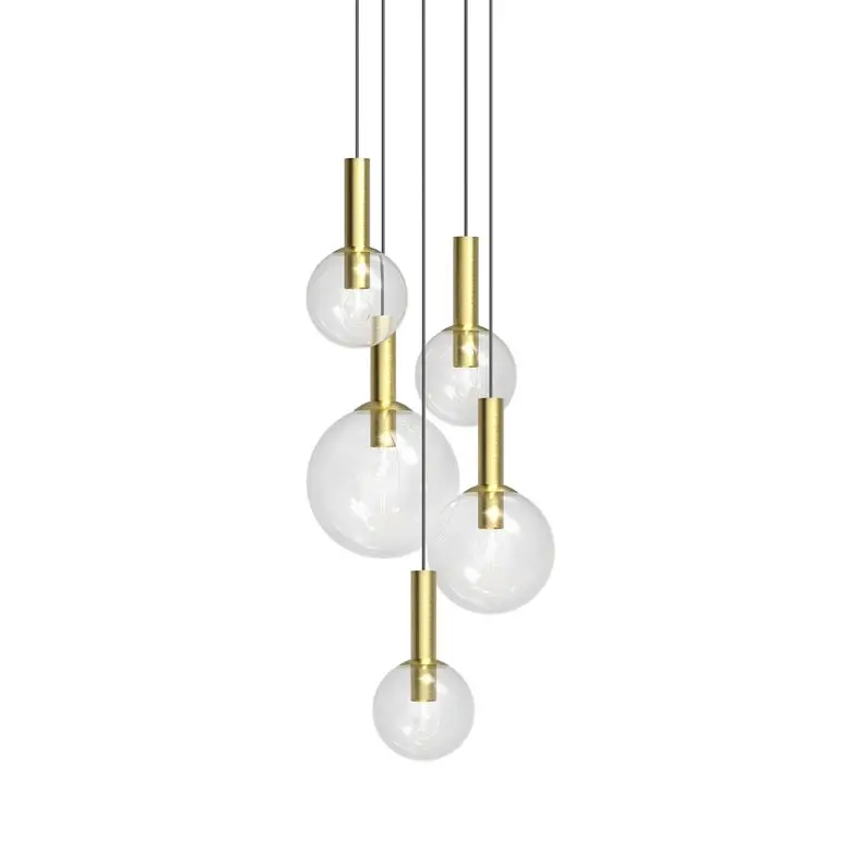 Bubbles Chandelier - 5 Light Mid-Century Modern Design with Playful Aesthetic and Versatile Style
