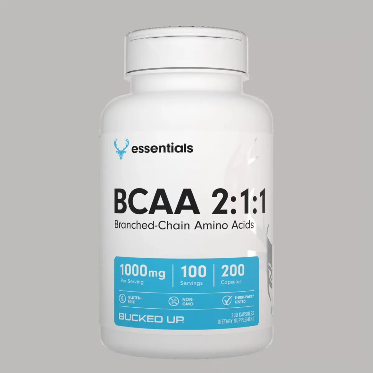 Bucked Up Essentials BCAA 2:1:1 1000mg Capsules [100 serv.]