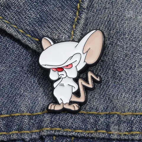 Cute Cartoon Mouse Brooch, Fashion Brooch for Women & Men, Enamel Pin Suitable for Backpacks, Jeans, Scarves, Hats Decoration, Men Accessories, Hat pins, Alloy Brooch Pin