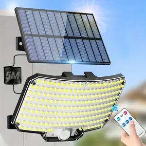 Solar Lights Outdoor, 234 LED Solar Motion Sensor Flood Lights with Remote, IP65 Waterproof Solar Powered Security Spot Lights Yard Lighting Durable Bright