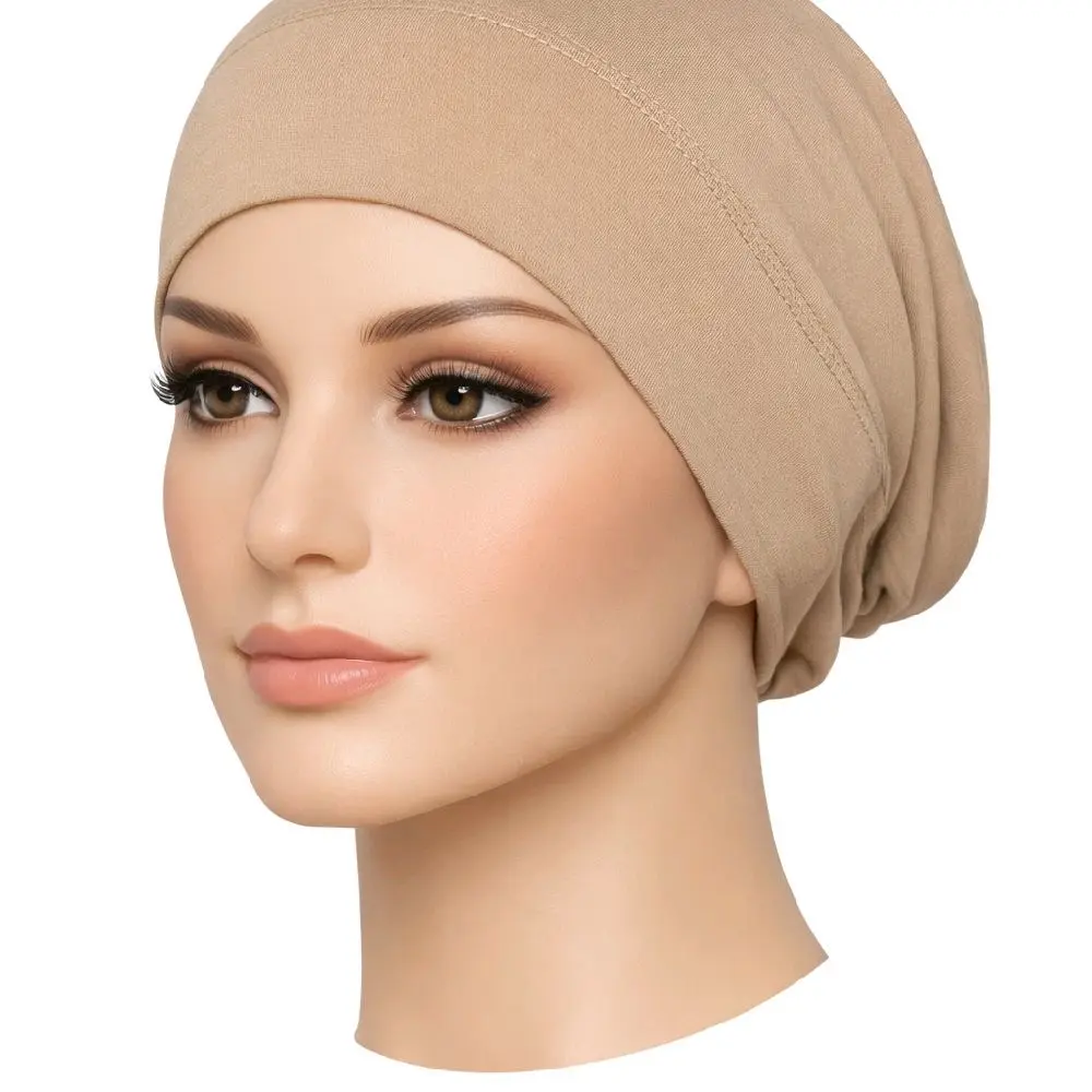 Women's Soft Cotton Jersey Underscarves - Casual Modest Fashion Hijab Under-Caps, Safe, Comfortable Fit Modest Clothing Accessory