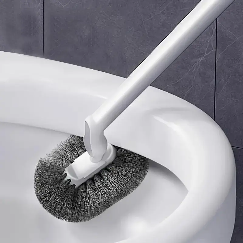 Long Handle Toilet Brush, Toilet Cleaning Brush, Toilet Scrubber Brush, Deep Corner Cleaning Brush for Bathroom and Toilet Groove, Bathroom Cleaning Tool, Bathroom Brush Cleaner
