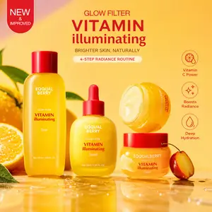 EQQUALBERRY Vitamin Illuminating Serum – Brightening Vitamin C Serum with Niacinamide | Strengthens skin barrier | Hydrates using Ceramide and Hyaluronic Acid, 1.01oz / 30ml
