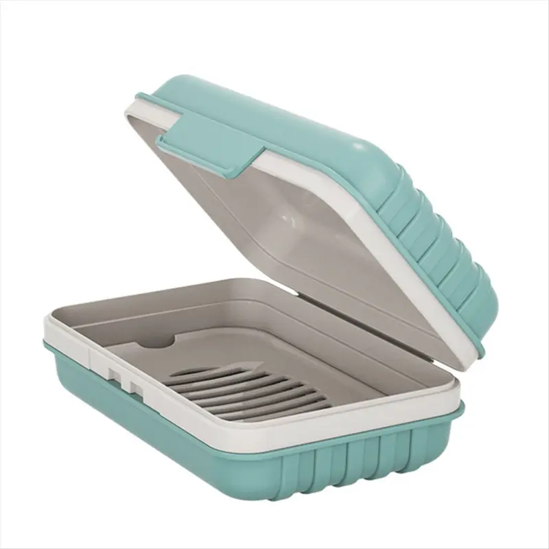 Soap Holder, Dish, Bar Holder for Shower, Travel Case with Lid Gym, Box for Christmas New Year Home Use