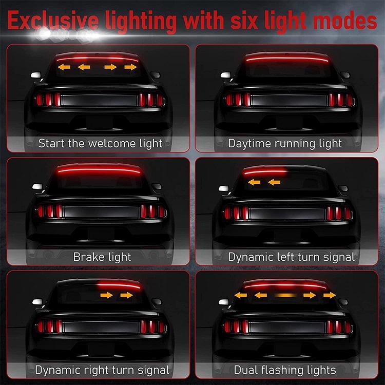 DIBMS Carbon Fiber Light Up Car Spoiler Universal Exterior Rear Roof Spoiler Tail Wing Splitter with LED Strip Lights for Enhanced Visibility and Safety, Reduces Risk of Accidents. Carbon Fiber LED Light-Up Car Spoiler Carbon Fiber LED Car Tail Light DIBMS Carbon Fiber Light Up Car Spoiler Universal Exterior Rear Roof Spoiler Tail Wing Splitter with LED Strip Lights for Enhanced Visibility and Safety, Reduces Risk of Accidents. Carbon Fiber LED Light-Up Car Spoiler Carbon Fiber LED Car Tail Light