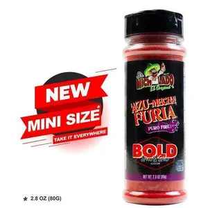 Sr.MICHELADO Mini Azu-Mecha Furia Bold Snack Seasoning Powder Spice - Bottle-Packaged Flavor Enhancer for Snacks