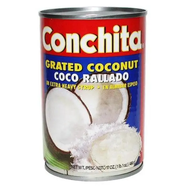 Conchita Grated Sweet Coconut in Syrup - 17oz Refrigerated Jarred Pantry Food, Versatile Flavoring for Asian Dishes, Cuban Dessert Tradition, Classic Pairing