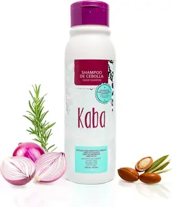 Kaba Onion Shampoo de Cebolla for Hair Growth, Sulfate-Free, Paraben-Free, Stimulates Hair Regrowth, Reduces Hair Loss, Deep Scalp Cleanse, All Hair Types - 500 ML