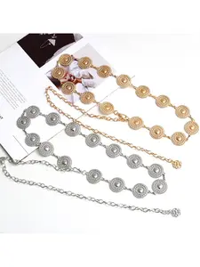 Vintage Ethnic Waist Chain, Bohemian Belt for Dresses, Casual Fall Winter Accessory, Plain Pattern, Suitable for Women