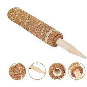 Coconut Fiber Plant Support Pole, Climbing Vine Rack, Greenery Stabilizer, Palm Column, Garden Anti-Tip Flower Stand