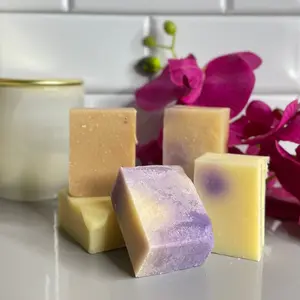 Black Raspberry Vanilla Cold Process Soap Bars || Shea Butter Soap || Handcrafted