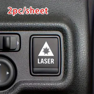4PCS/SET Commute Parody Fun Decor Sticker (for commute bags/notebooks/water bottles) "Laser Button Logo" elements, add playful and funny commute vibe Sticker Packs, Funny Stickers