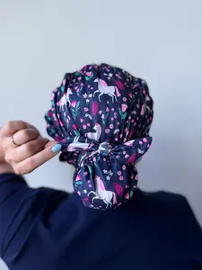 DuoStyle Scrub Hat - Unicorns