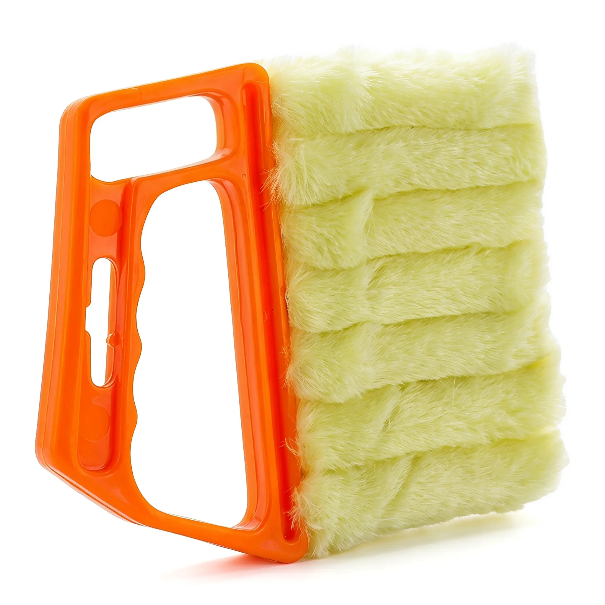 【SummerWins】Orange Multi-Row Window Screen Brush - Lightweight Comfortable Cleaner, Ergonomic Handle for Screens, Carpets