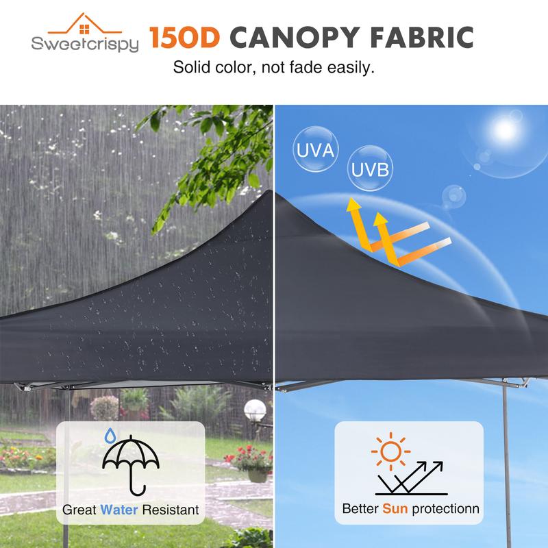Tent 10x10 Pop Up Canopy Heavy Duty Canopy Tents for Parties Backyard Waterproof Portable Tent Pop Up Shade Canopy with Sand Bags