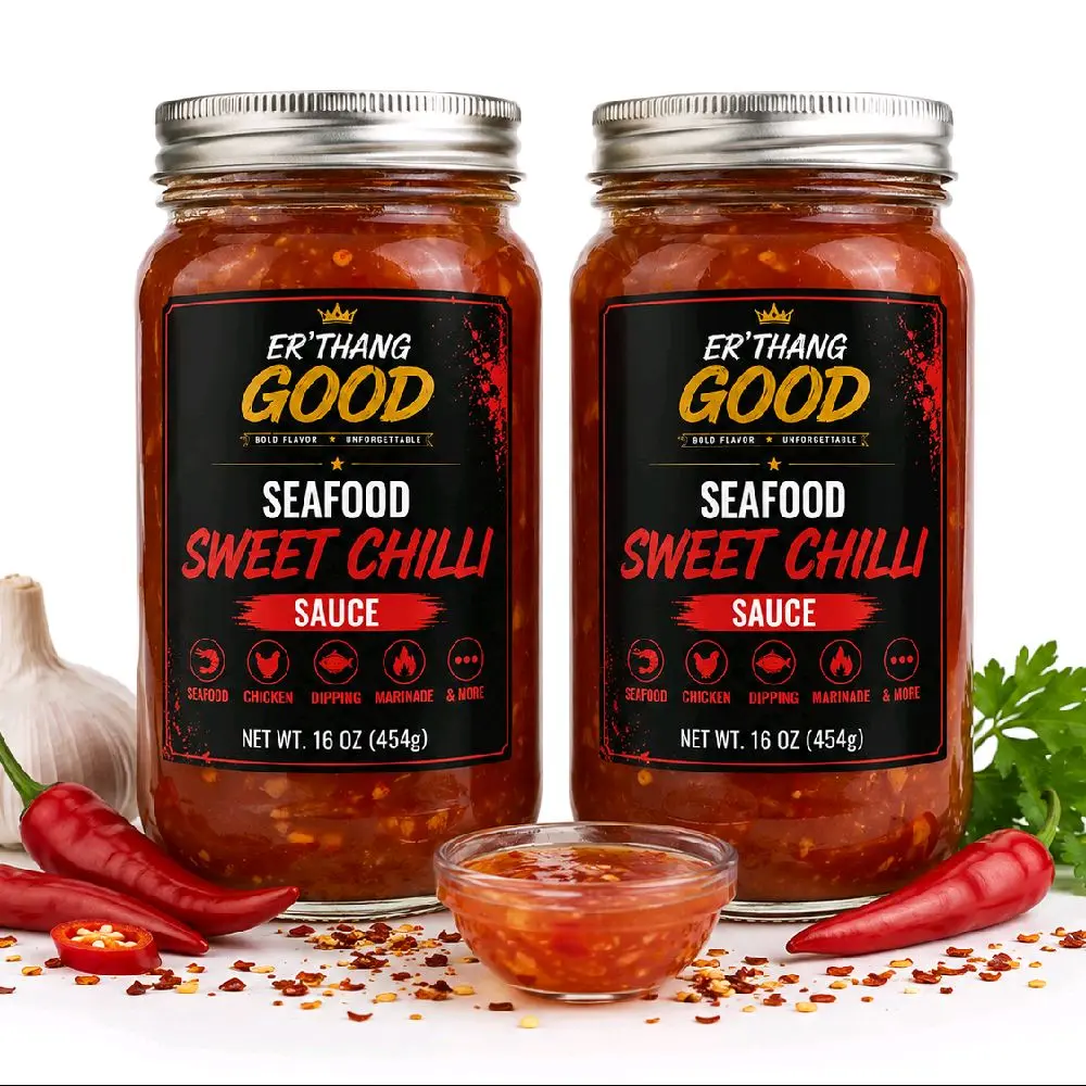 ER'THANG GOOD "DOUBLE THE LOVE BUNDLE" - Includes 2 Pack Sweet Chili Sauce - Sweet - Spicy Flavor Spice
