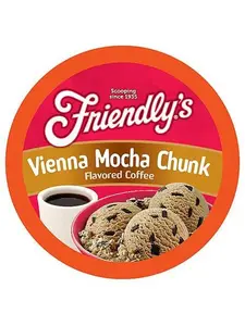 Two Rivers Coffee Friendly's Ice Cream Coffee Pods for Keurig  Vienna Mocha Chunk, 40-pk
