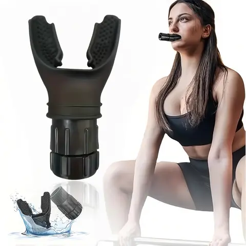 Unisex Plastic Portable Lung Training Device - Lightweight Agility Training Equipment with Compact Design, Adjustable Resistance, Easy Cleaning, Enhanced Strength & Endurance Support