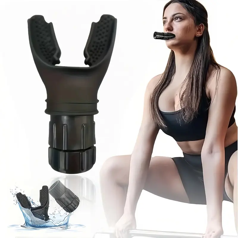 Unisex Plastic Portable Lung Training Device - Lightweight Agility Training Equipment with Compact Design, Adjustable Resistance, Easy Cleaning, Enhanced Strength & Endurance Support