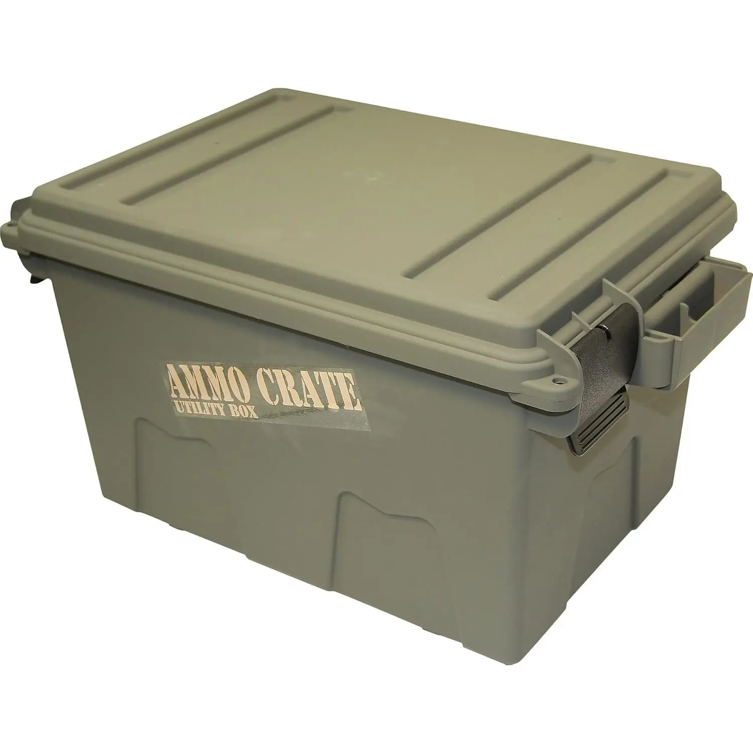 ACR7-18 Ammo Crate Utility Box, Ammo, survival or hunting gear storage, O-Ring seal for water resistant dry storage, Double padlock tabbed for security, Carries 65lbs of gear, Army Green