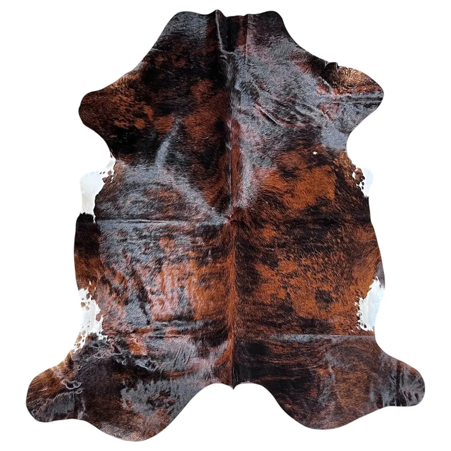 Large Brindle Cowhide Rug E225---6x6.9