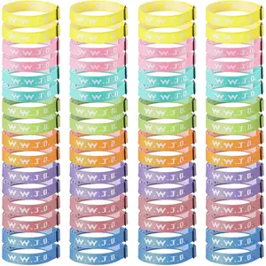 80 count WWJD Webbing Bracelets Wristband What Would  Do Adjustable Religious Bracelets for Fundraisers