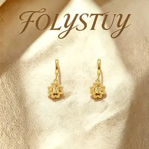 [10mm Diameter 4-Leaf Clover]【FOLYSTUY (C124)】Simple and Stylish Earrings Unisex Fashion Trend Accessory Christmas Gift