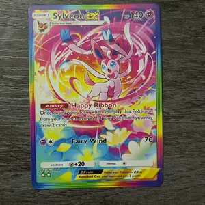 Sylveon Full Art (Rainbow Rare)- Fan Made Art Card - Pokémon TCG Pocket Proxy