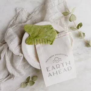 Jade Comb + Gua Sha Massage Tool in One