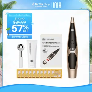 INIA LUMIN 4-in-1 Eye Skincare Wand – 3 Mins a Day for Fewer Lines in 14 Days & Less Puffiness in 21, FDA-Cleared, Spa-Level Results at a Fraction of the Price, Lift & Brighten Eyes in Just Weeks,Mother's Day Special Gift