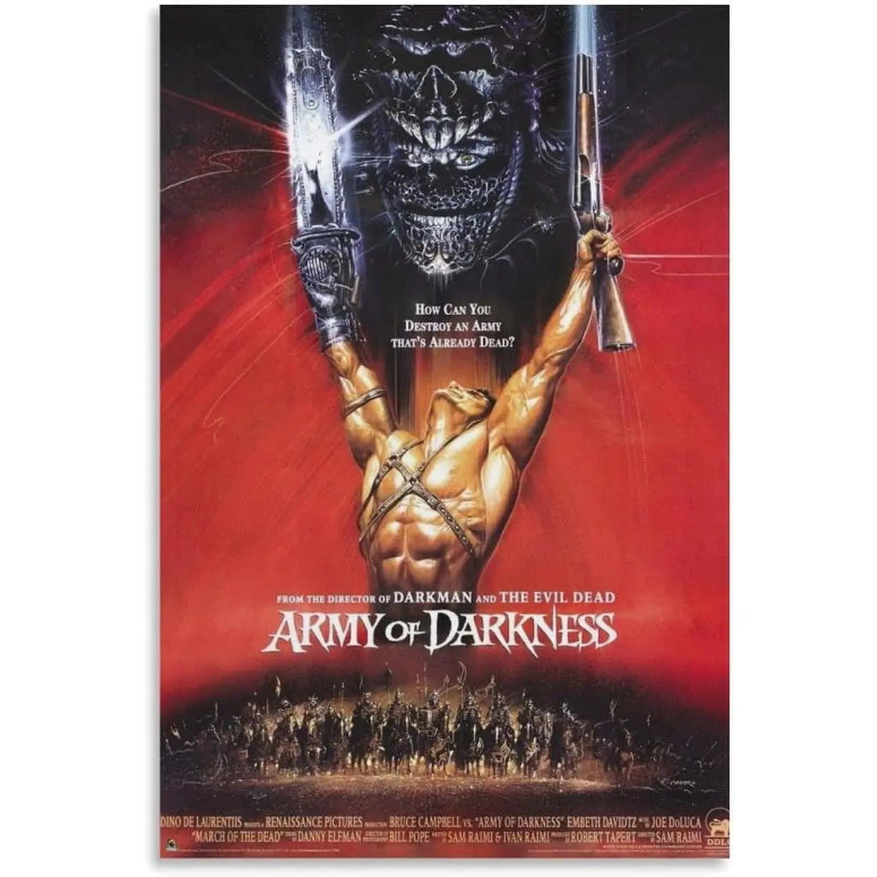 Custom Poster Army of Darkness Movie Posters Poster Decorative Painting Canvas Wall Art Living Room Posters Bedroom Painting