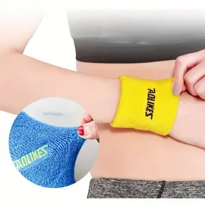 1PC Gym Yoga Cotton Sweat Wristbands Sport Wrist Brace Support Sweatband For Tennis Badminton Running Wrist Band Sports Accessories