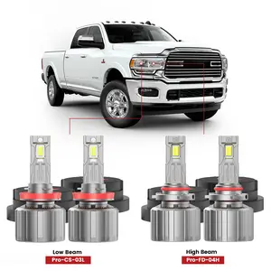 Lasfit Fit for 2019-2024 Ram 2500 3500 Custom Made LED H11 9005 Headlight Bulbs with Dust Cover | Pro-DC Series