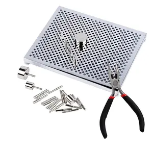 Jewelry Wire Spool Aluminum Wire with Jewelry Pliers, DIY Silver Color Jewelry Crafting Board, Essential Jewelry Tool Set