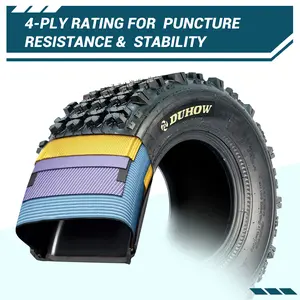 2026 New 2pcs AT18X9.5-8 All-Terrain ATV/UTV Tire Set – 2x 18x9.5-8 Tubeless, 4-Ply Heavy-Duty – Deep Knobby Tread for Traction on Mud, Sand, Snow, Trail – Fits 8" Rims, Front or Rear – Quad, Side by Side, Four