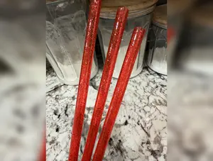 Red Glitter Straw (40oz Tumbler)