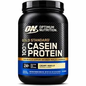 Optimum Nutrition Gold Standard 100% Micellar Casein Protein Powder, Slow Digesting, Helps Keep You Full, Overnight Muscle Recovery, Creamy Vanilla, 1.81 Pound (Packaging May Vary)