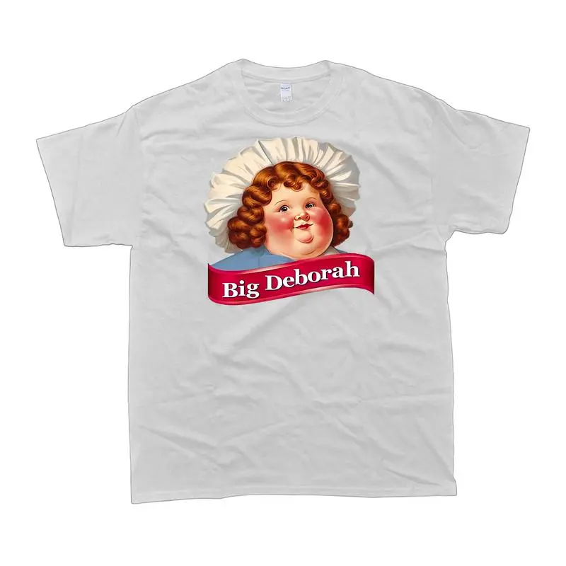 Big Deborah Graphic Shortsleeve T-Shirt for Men and Women, 100% Combed Cotton Streetwear Classic Fit with Round Neck