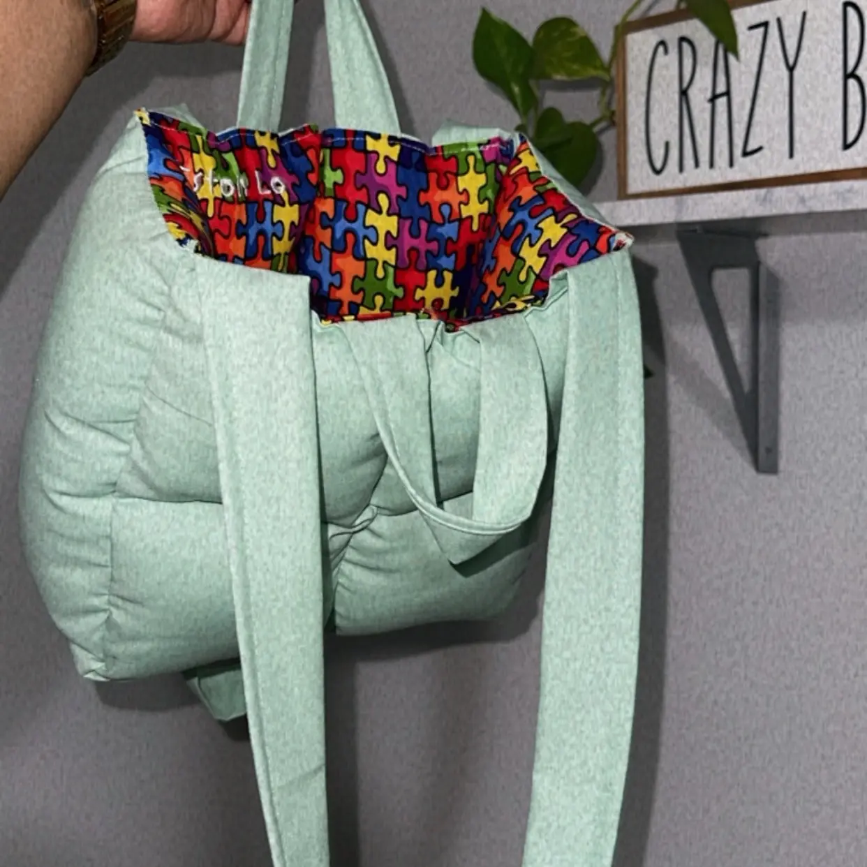 Medi Autism Awareness Puffer Bag